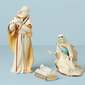 Lenox Nativity Scene with Gold and Blue Accents